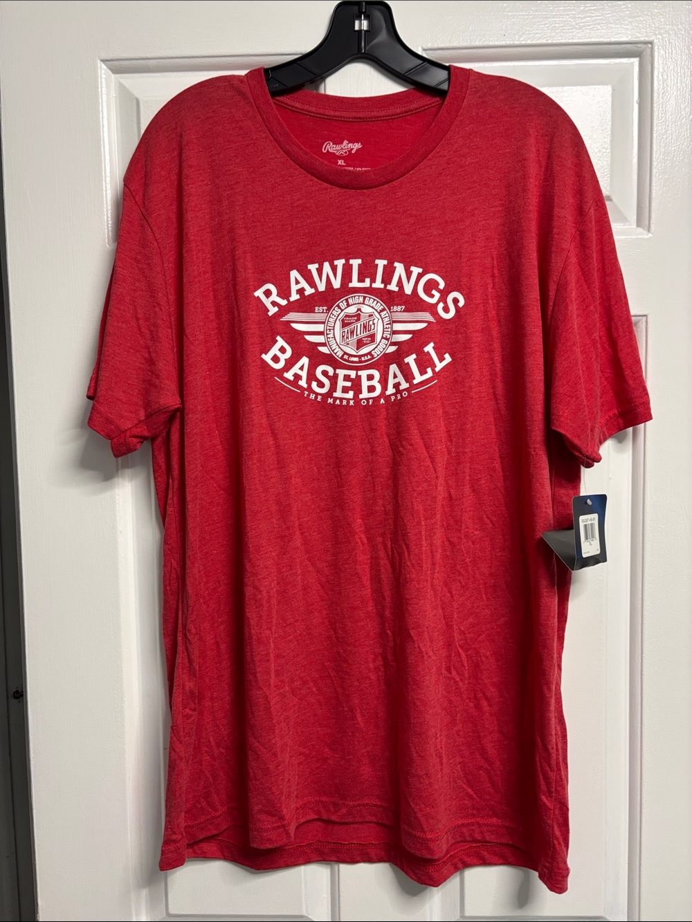 NWT Rawlings Baseball Men’s XL Red Graphic T-Shirt Baseball Tee